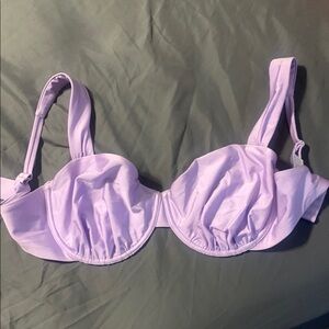 Abercrombie purple curve love bikini top